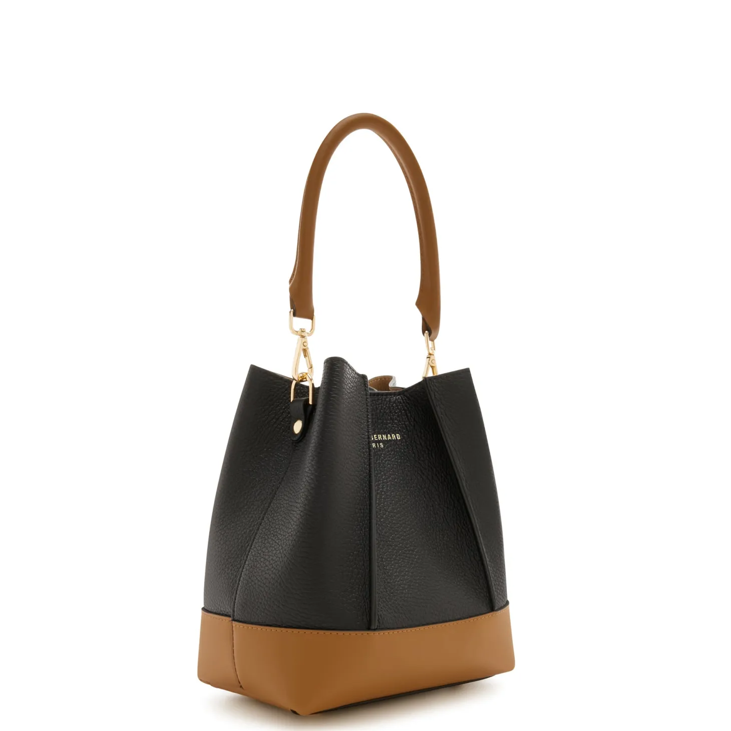Isabel Bernard Femme Forte Minette zwarte leren handtas van kalfsleer Clearance