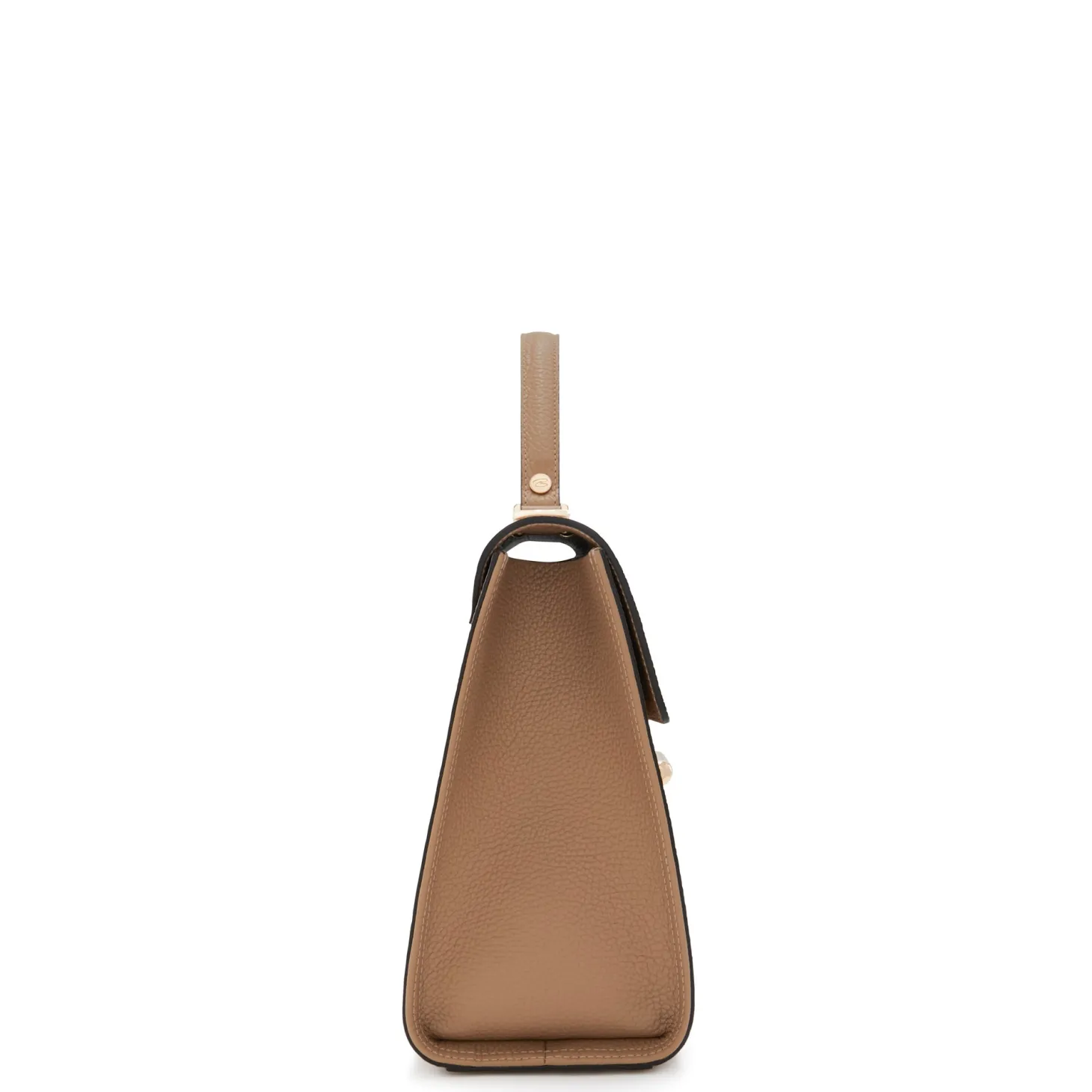 Isabel Bernard Femme Forte Simone Midi beige leren handtas van kalfsleer Best