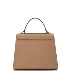 Isabel Bernard Femme Forte Simone Midi beige leren handtas van kalfsleer Best