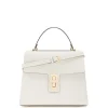 Isabel Bernard Femme Forte Simone Midi witte leren handtas van kalfsleer Discount