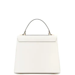 Isabel Bernard Femme Forte Simone Midi witte leren handtas van kalfsleer Discount