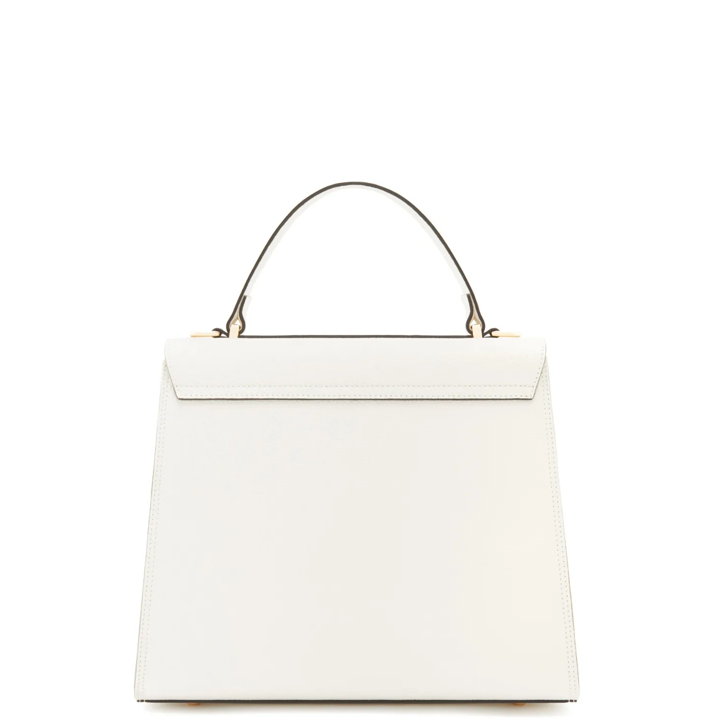 Isabel Bernard Femme Forte Simone Midi witte leren handtas van kalfsleer Discount