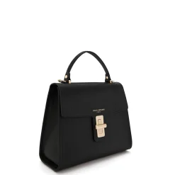 Isabel Bernard Femme Forte Simone Midi zwarte leren handtas van kalfsleer Shop