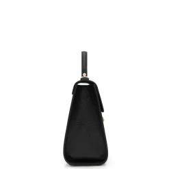 Isabel Bernard Femme Forte Simone Midi zwarte leren handtas van kalfsleer Shop