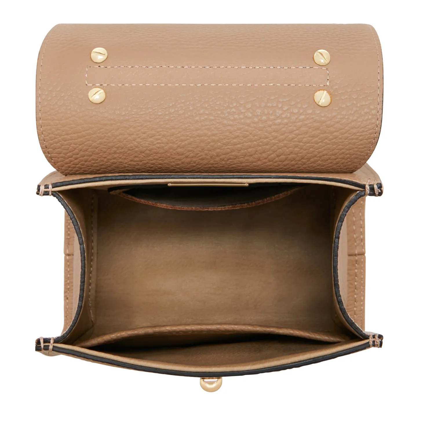 Isabel Bernard Femme Forte Simone Mini beige leren handtas van kalfsleer Online