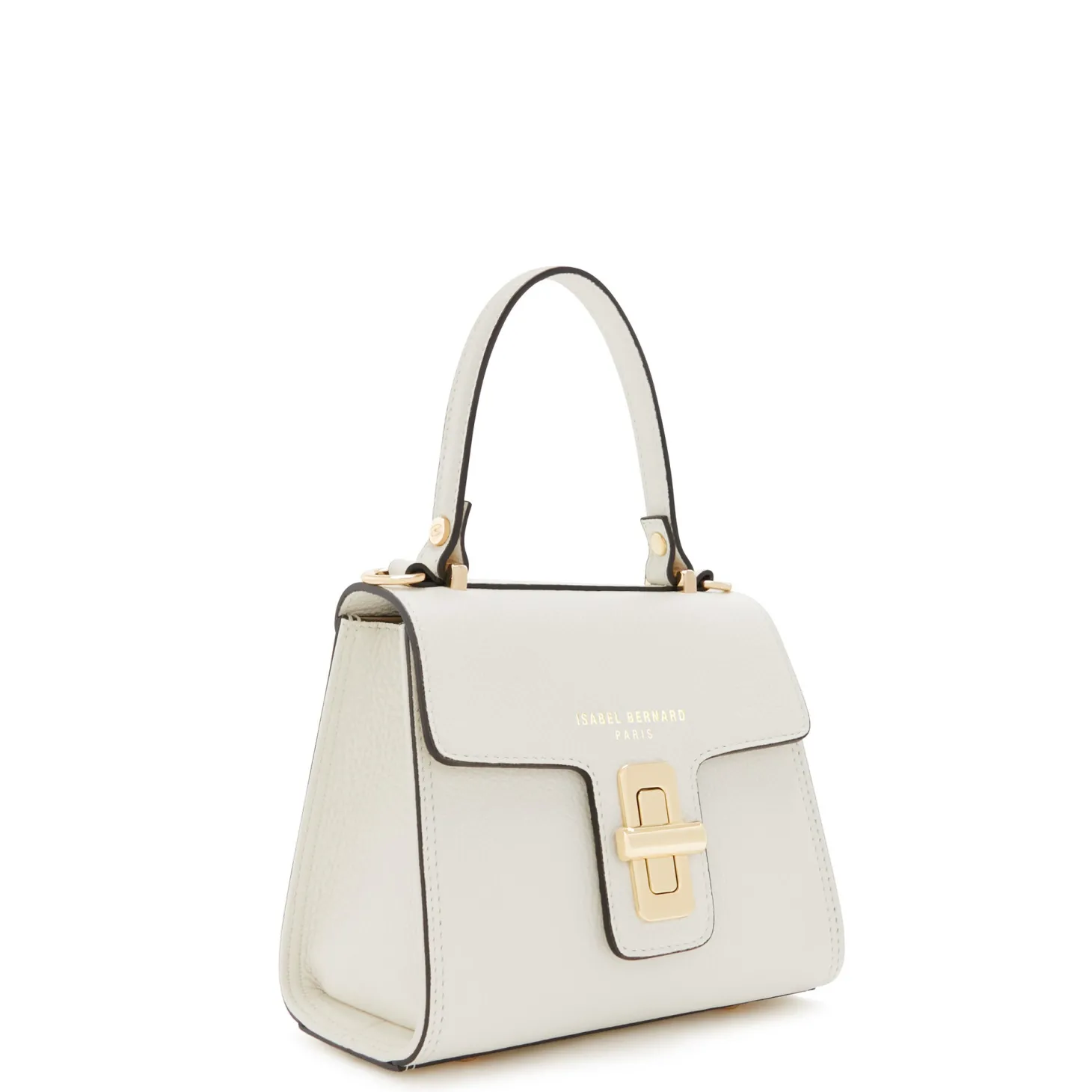 Isabel Bernard Femme Forte Simone Mini witte leren handtas van kalfsleer Shop