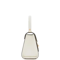 Isabel Bernard Femme Forte Simone Mini witte leren handtas van kalfsleer Shop