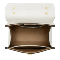 Isabel Bernard Femme Forte Simone Mini witte leren handtas van kalfsleer Shop