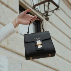 Isabel Bernard Femme Forte Simone Mini zwarte leren handtas van kalfsleer Fashion