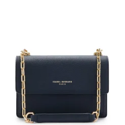 Isabel Bernard Femme Forte Valerie blauwe leren schoudertas van kalfsleer Discount