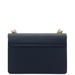 Isabel Bernard Femme Forte Valerie blauwe leren schoudertas van kalfsleer Discount