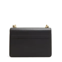 Isabel Bernard Femme Forte Valerie zwarte leren schoudertas van kalfsleer Clearance