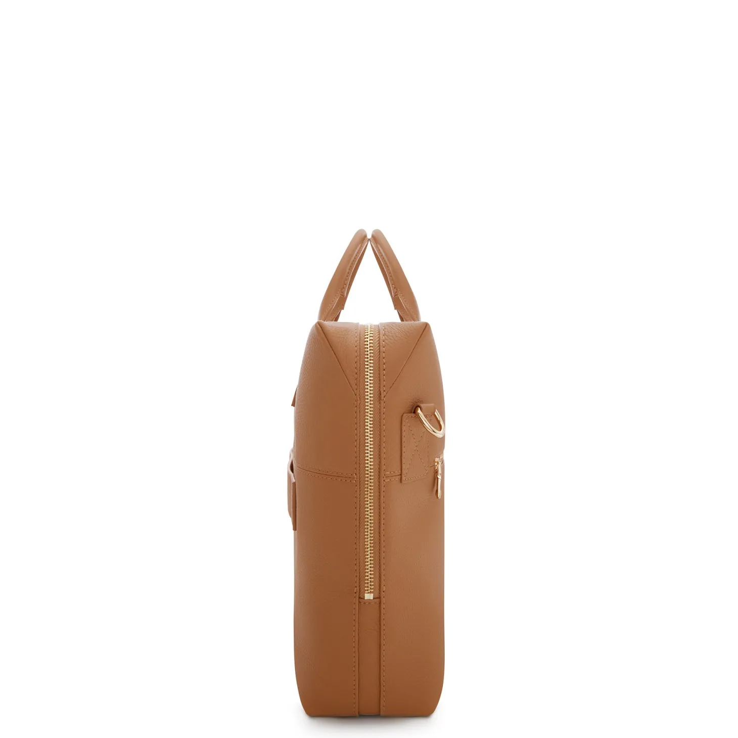 Isabel Bernard Honoré Anique camel leren handtas van kalfsleer met 16.4 inch laptopvak Cheap