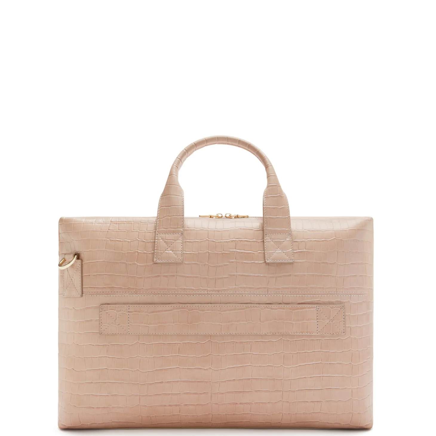 Isabel Bernard Honoré Anique croco beige leren handtas van kalfsleer met laptopvak Shop