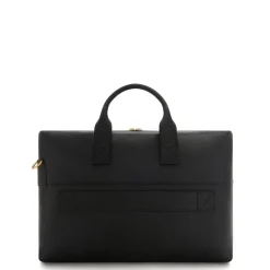 Isabel Bernard Honoré Anique zwarte leren handtas van kalfsleer met 16.4 inch laptopvak Flash Sale