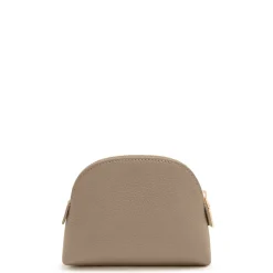 Isabel Bernard Honoré Babette taupe leren toilettas van kalfsleer Flash Sale
