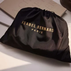 Isabel Bernard Honoré Blaize zwarte leren toilettas van kalfsleer Cheap