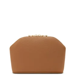 Isabel Bernard Honoré Brunelle camel leren toilettas van kalfsleer Cheap