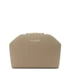 Isabel Bernard Honoré Brunelle taupe leren toilettas van kalfsleer Flash Sale