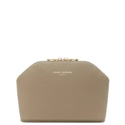 Isabel Bernard Honoré Brunelle taupe leren toilettas van kalfsleer Flash Sale