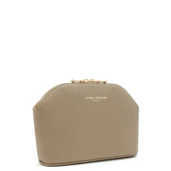 Isabel Bernard Honoré Brunelle taupe leren toilettas van kalfsleer Flash Sale