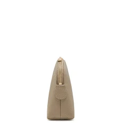Isabel Bernard Honoré Brunelle taupe leren toilettas van kalfsleer Flash Sale