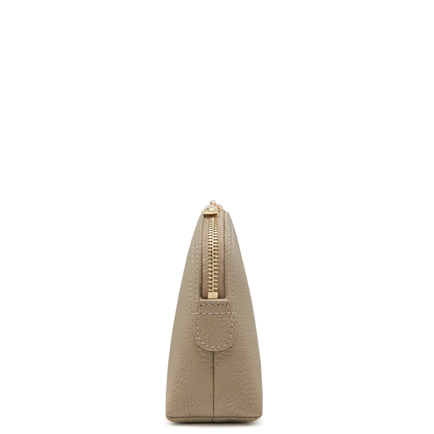 Isabel Bernard Honoré Brunelle taupe leren toilettas van kalfsleer Flash Sale