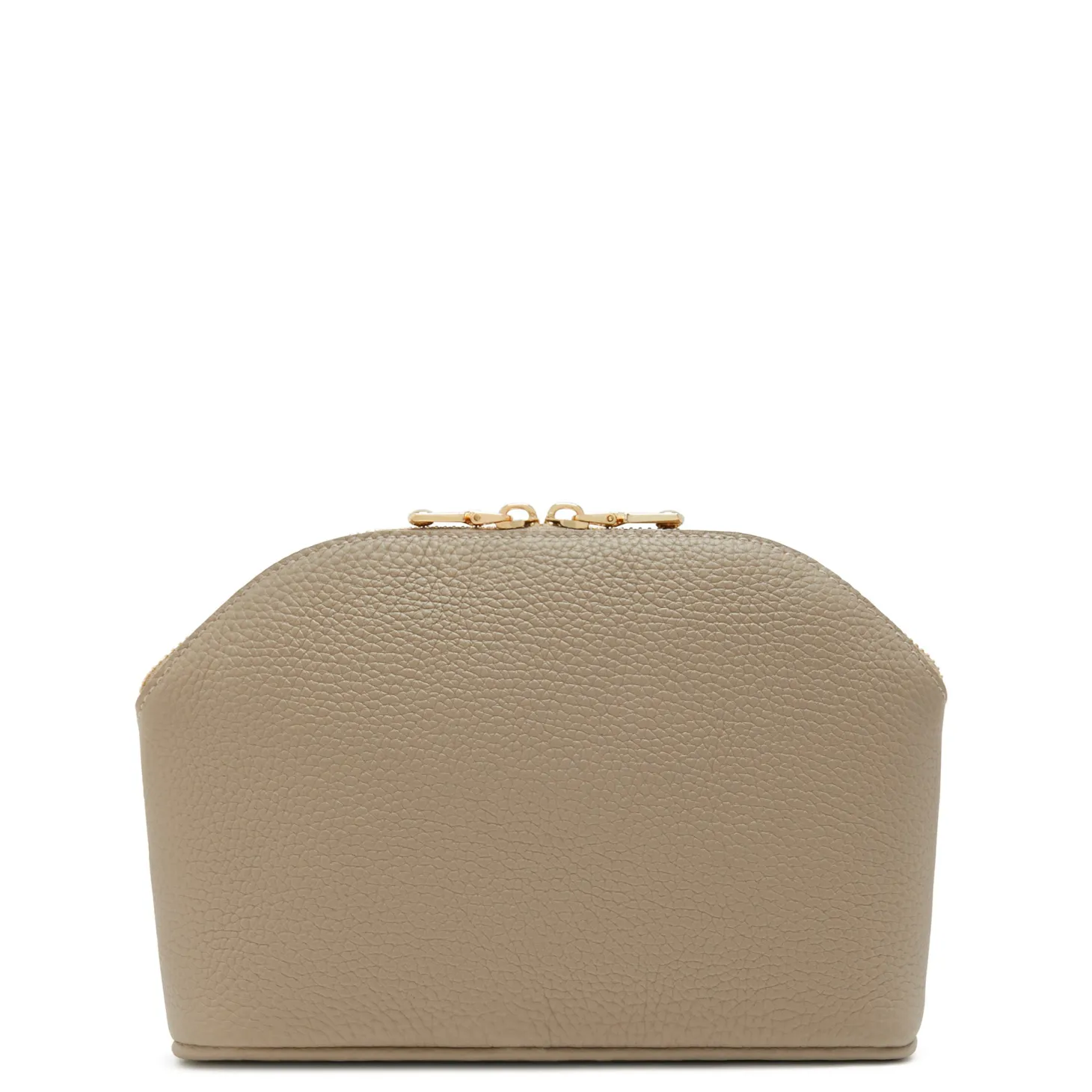 Isabel Bernard Honoré Brunelle taupe leren toilettas van kalfsleer Flash Sale