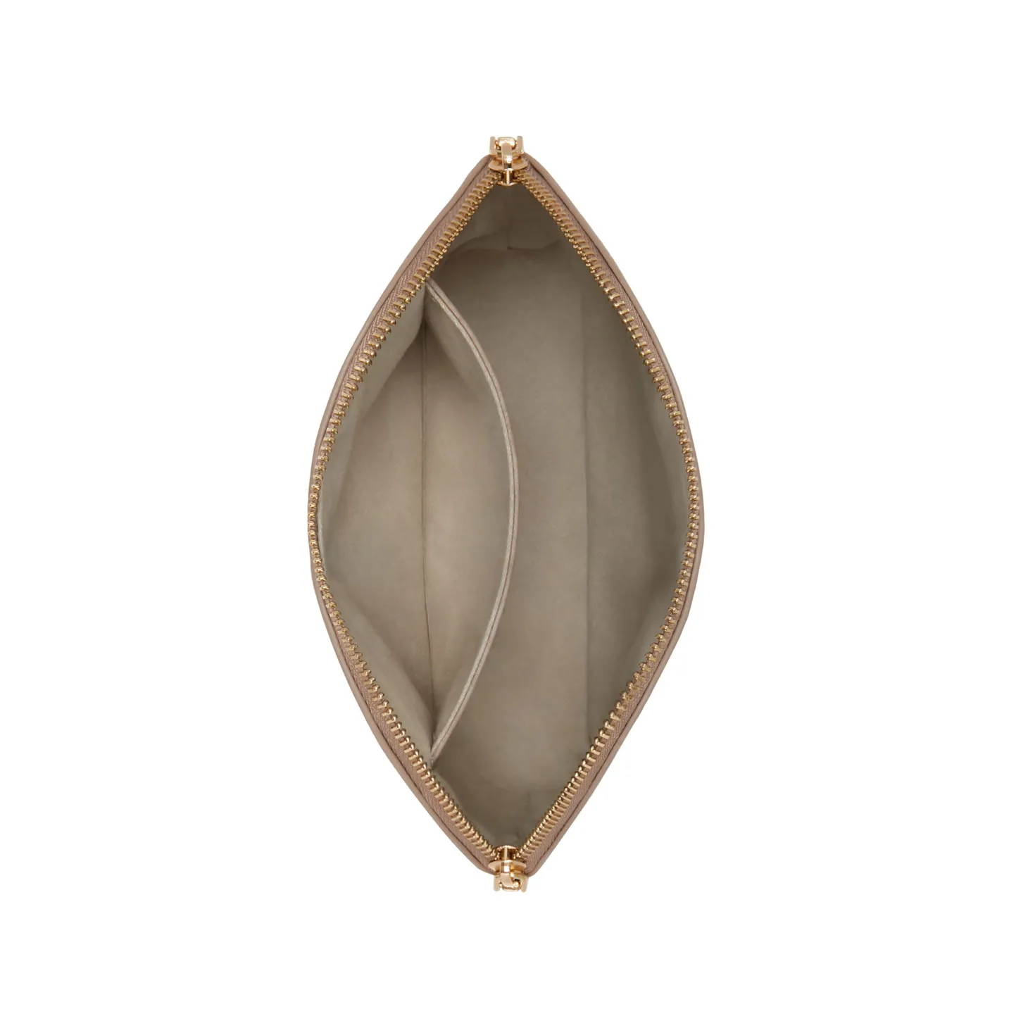 Isabel Bernard Honoré Brunelle taupe leren toilettas van kalfsleer Flash Sale