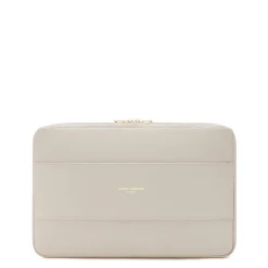 Isabel Bernard Honoré Caress crème leren laptop hoes van kalfsleer Cheap
