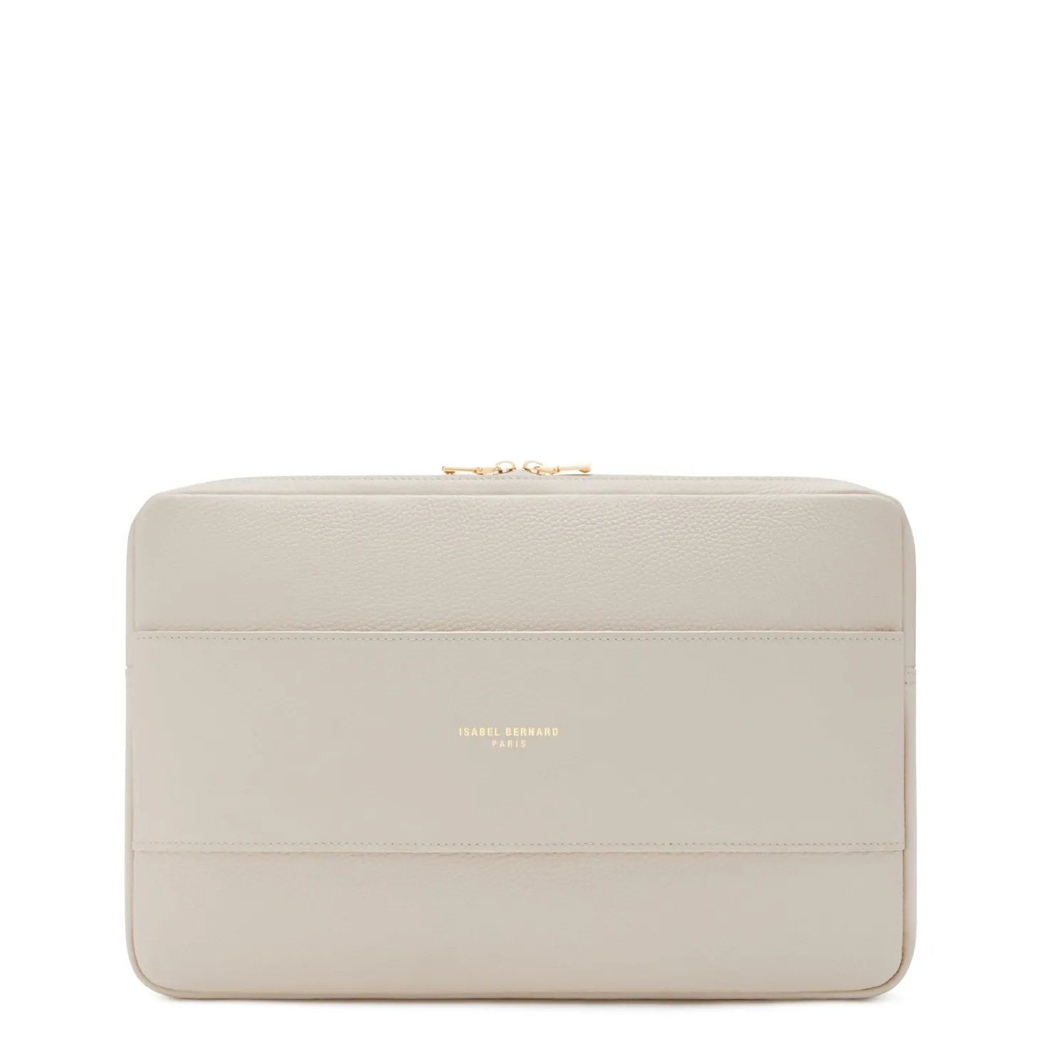 Isabel Bernard Honoré Caress crème leren laptop hoes van kalfsleer Cheap
