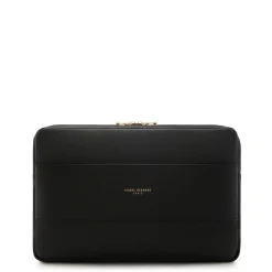 Isabel Bernard Honoré Caress zwarte leren laptop hoes van kalfsleer Shop