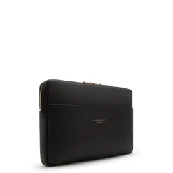 Isabel Bernard Honoré Caress zwarte leren laptop hoes van kalfsleer Shop