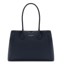 Isabel Bernard Honoré Cloe blauwe leren handtas van kalfsleer Shop
