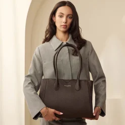 Isabel Bernard Honoré Cloe bruine leren handtas van kalfsleer Cheap
