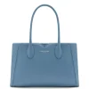 Isabel Bernard Honoré Cloe Midi blauwe leren handtas van kalfsleer Shop