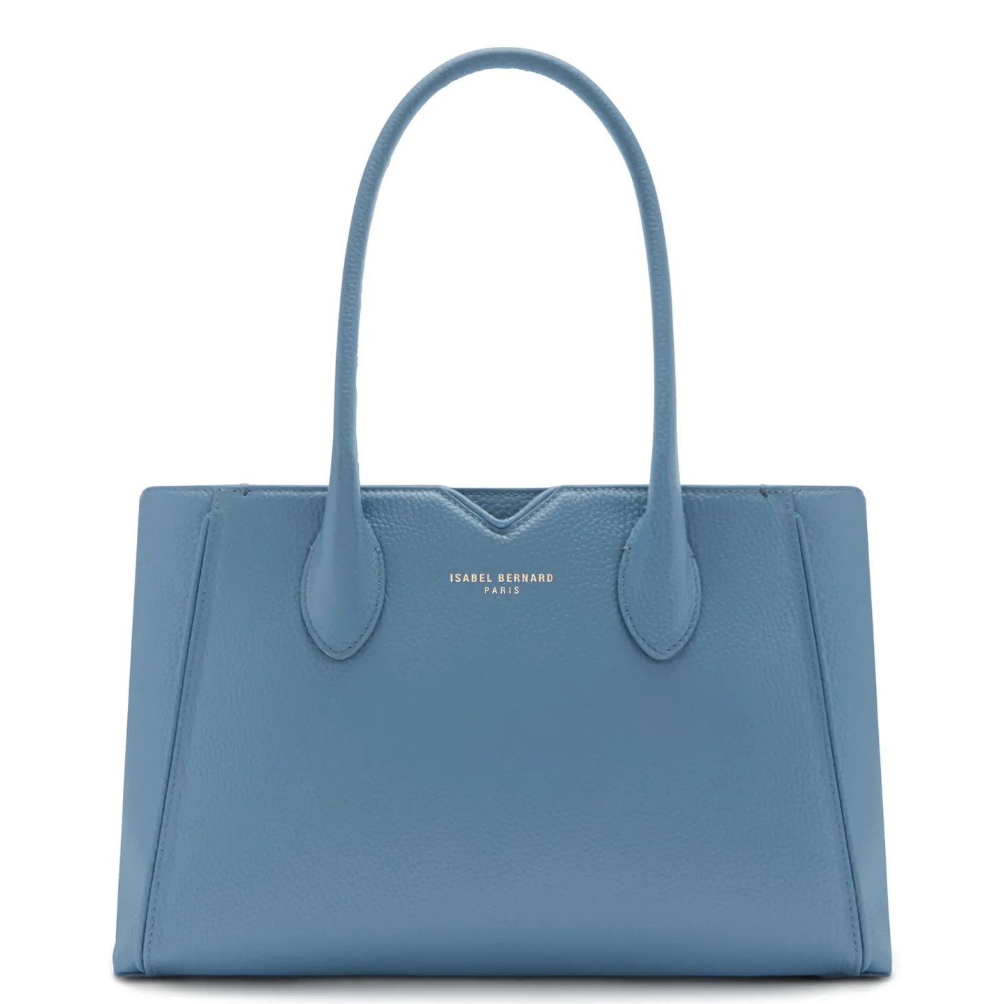 Isabel Bernard Honoré Cloe Midi blauwe leren handtas van kalfsleer Shop