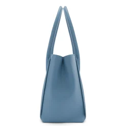 Isabel Bernard Honoré Cloe Midi blauwe leren handtas van kalfsleer Shop