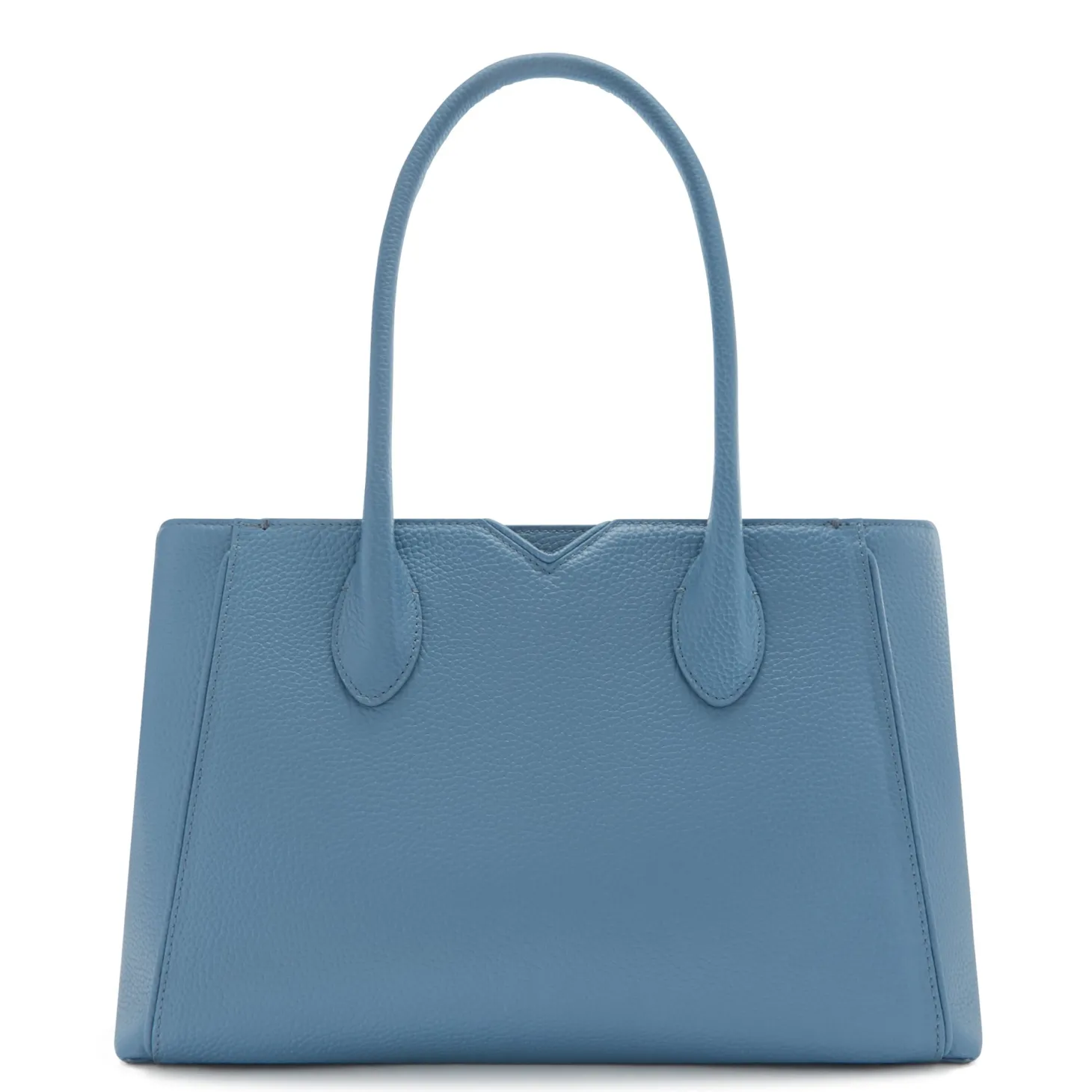 Isabel Bernard Honoré Cloe Midi blauwe leren handtas van kalfsleer Shop