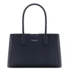 Isabel Bernard Honoré Cloe Midi blauwe leren handtas van kalfsleer Discount