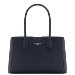 Isabel Bernard Honoré Cloe Midi blauwe leren handtas van kalfsleer Discount