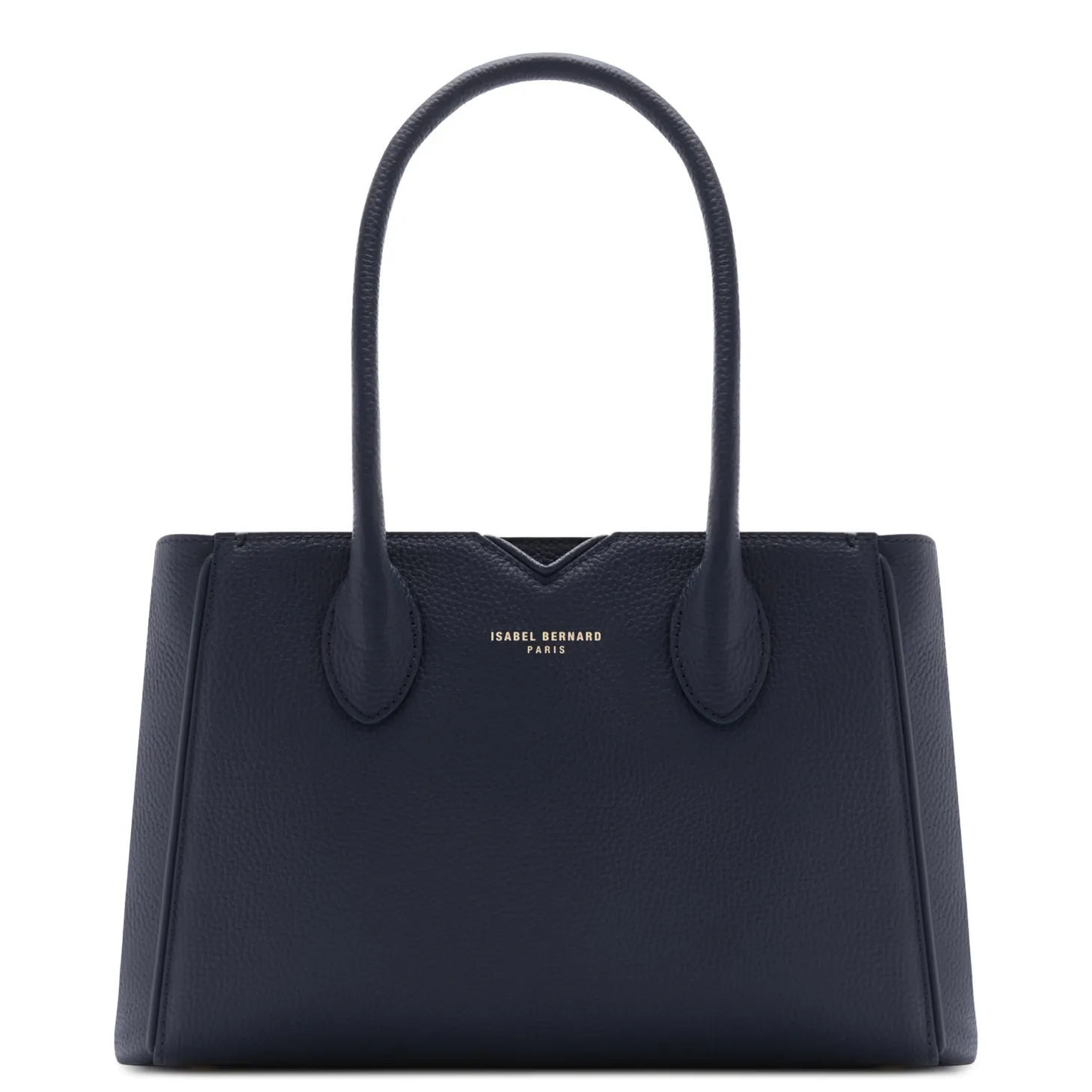 Isabel Bernard Honoré Cloe Midi blauwe leren handtas van kalfsleer Discount