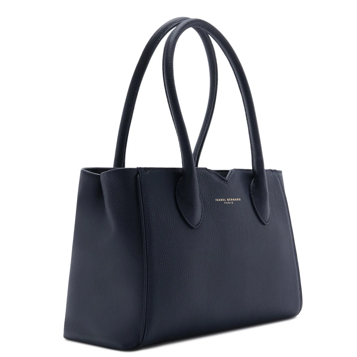 Isabel Bernard Honoré Cloe Midi blauwe leren handtas van kalfsleer Discount