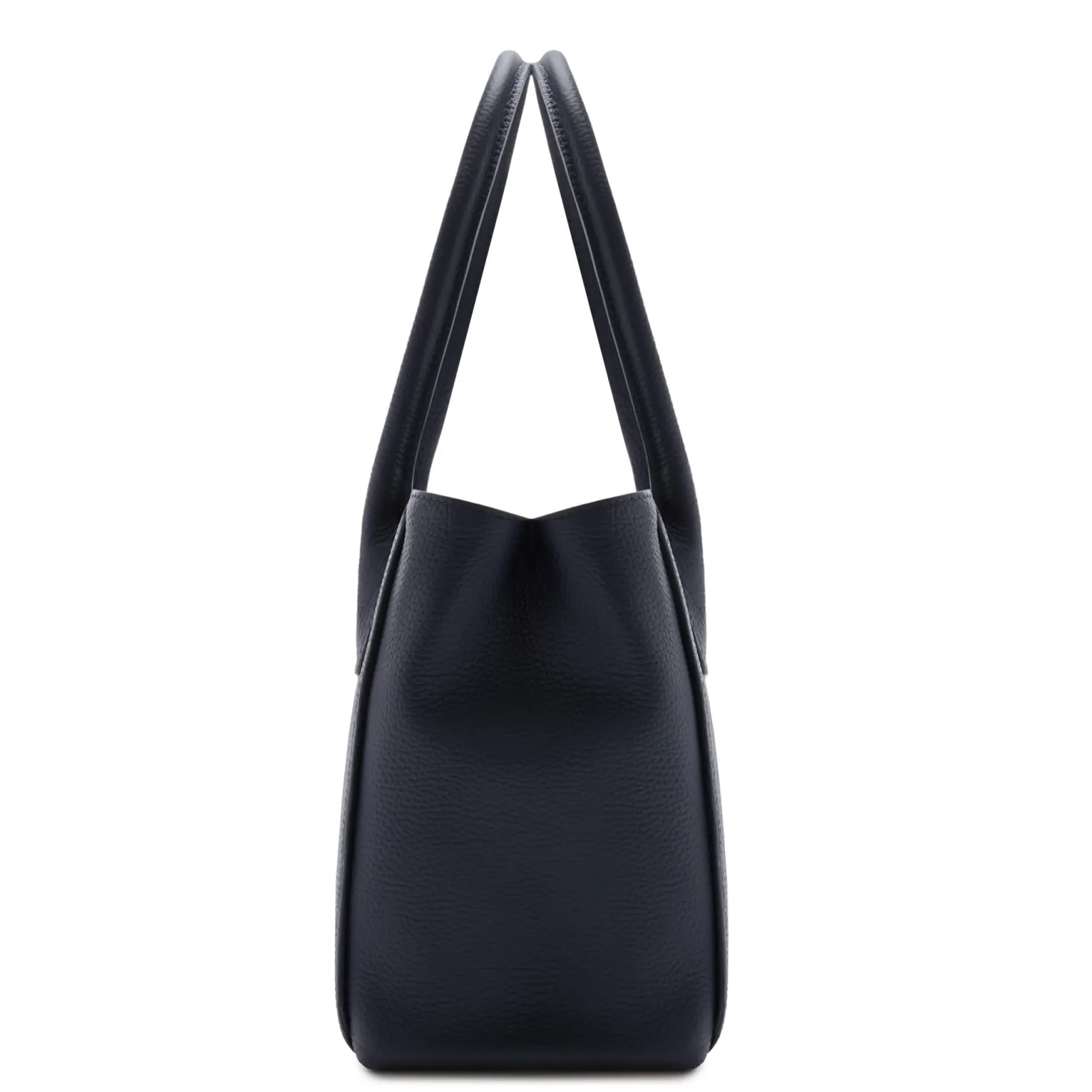 Isabel Bernard Honoré Cloe Midi blauwe leren handtas van kalfsleer Discount