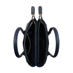 Isabel Bernard Honoré Cloe Midi blauwe leren handtas van kalfsleer Discount