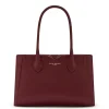 Isabel Bernard Honoré Cloe Midi bordeaux leren handtas van kalfsleer Fashion