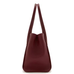 Isabel Bernard Honoré Cloe Midi bordeaux leren handtas van kalfsleer Fashion