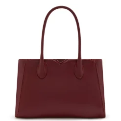 Isabel Bernard Honoré Cloe Midi bordeaux leren handtas van kalfsleer Fashion