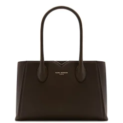 Isabel Bernard Honoré Cloe Midi bruine leren handtas van kalfsleer Flash Sale