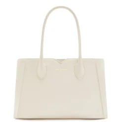 Isabel Bernard Honoré Cloe Midi crème leren handtas van kalfsleer New